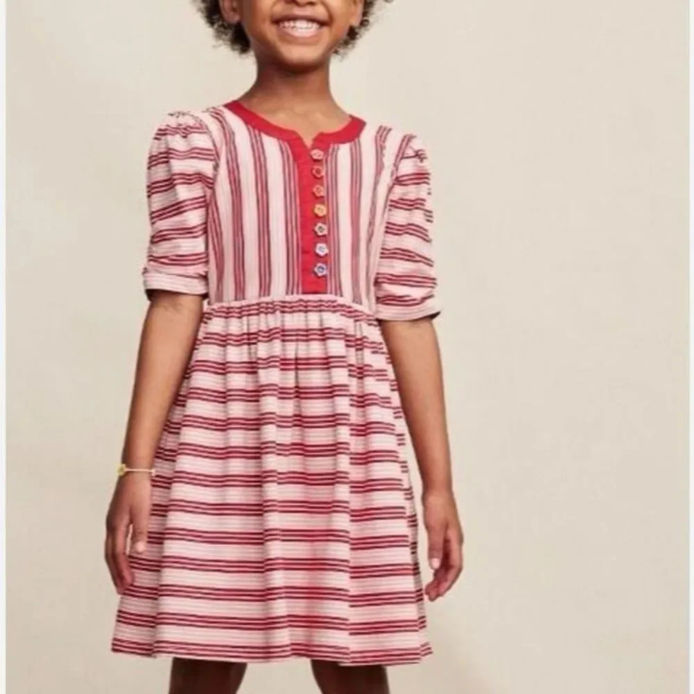 Matilda Jane Girls Heart to Heart Bookworm Knit Lap Dress Pink Red Size 8